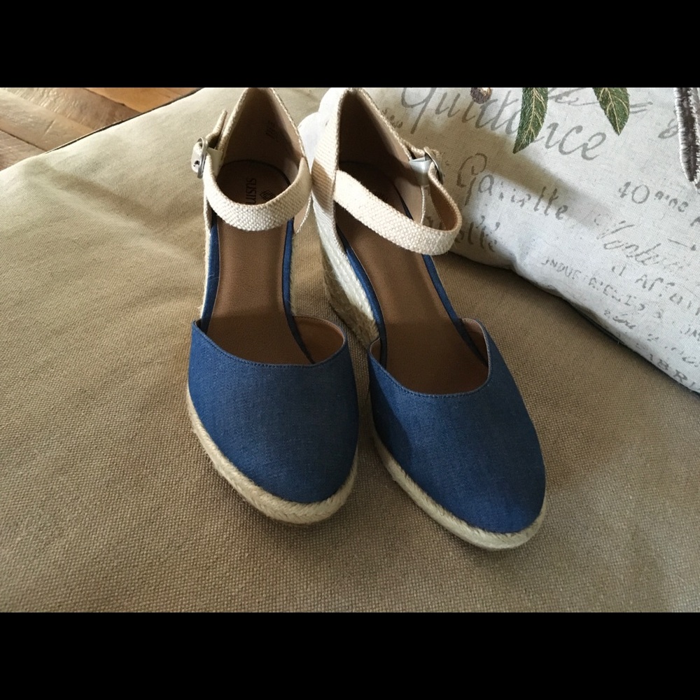Susina Lily wedge heel - denim